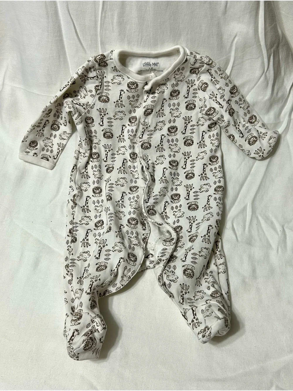 0-3 Month 4 Sleepers Long Sleeve Footie Zip-up and Snap Bundle